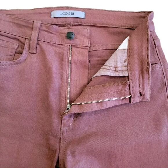 Joe’s Skinny Jeans Womens Size 28 Rust Brown Coated Saddleback High Rise Denim - Picture 9 of 11